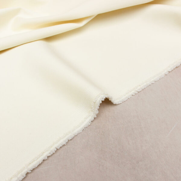 9oz Cotton Denim Twill Fabric with Stretch in Vanilla Ice Cream