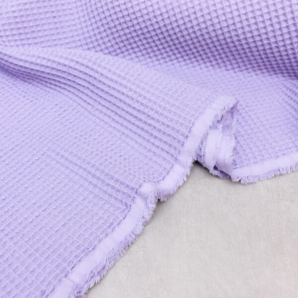 Cotton Waffle Fabric in Lavender
