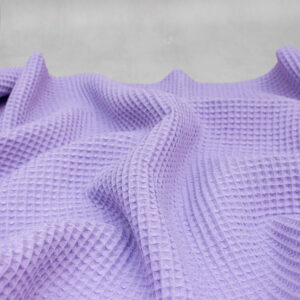 Cotton Waffle Fabric in Lavender