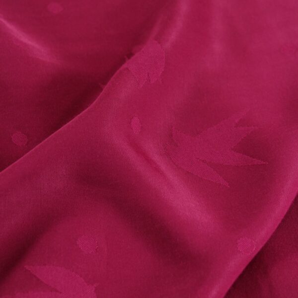 Eglantine et Zoe Streli Viscose Jacquard Fabric in Magenta Pink