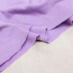 Organic Cotton Brushed Sweatshirt Fabric in Lilac