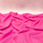 Sandwashed Lyocell Twill Fabric in Barbie Pink