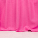 Sandwashed Lyocell Twill Fabric in Barbie Pink