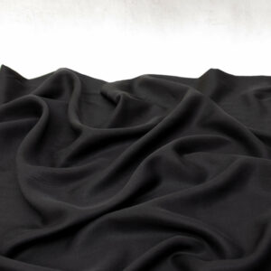 Sandwashed Lyocell Twill Fabric in Black