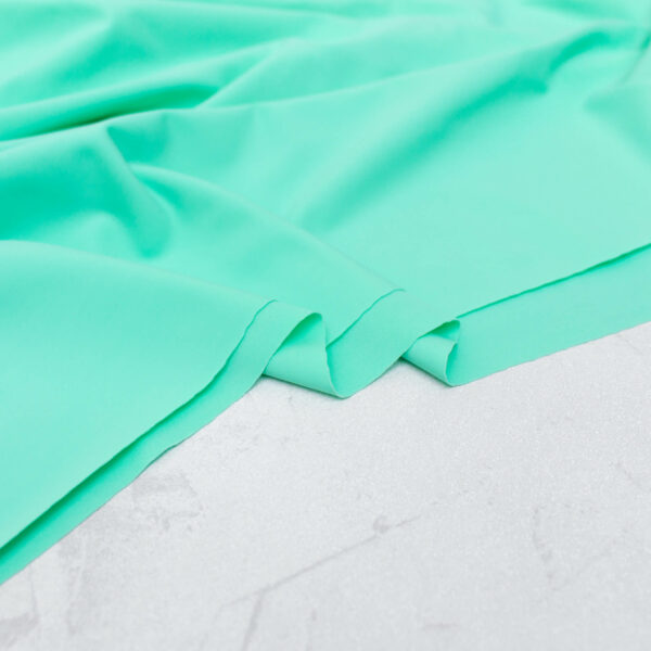 Light Econyl Swim & Sports Lycra Fabric in Fresh Mint Green