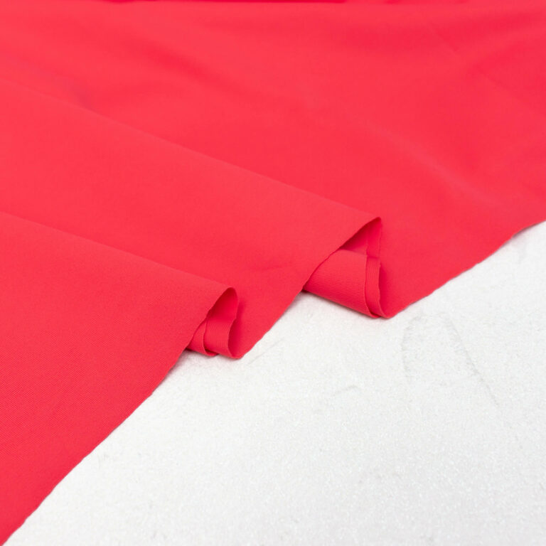 Light Econyl Swim & Sports Lycra Fabric in Strawberry Red