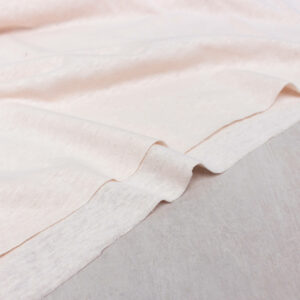 Organic Cotton and Hemp Jersey Fabric in Blush White