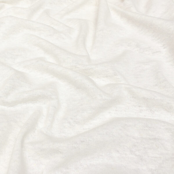 Organic Cotton and Hemp Jersey Fabric in Off White