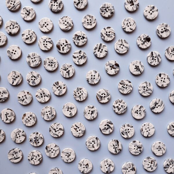 Pigeon Wishes 15mm Wednesday Bio-Resin Buttons