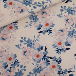 See You at Six French Terry Fabric in Beach Rose