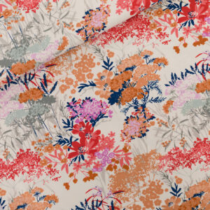 See You at Six French Terry Fabric in Wild Flowers