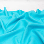aqua blue linen fabric