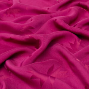 eglantine et zoe magenta pink floral jacquard fabric
