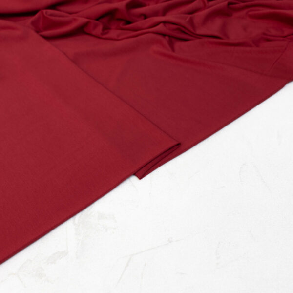 Bamboo Jersey Fabric in Berry Red