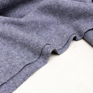 Boiled Wool Fabric in Melange Grey