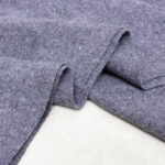 boiled wool fabric in melange grey