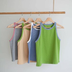 racer vest sewing pattern - samples hanging