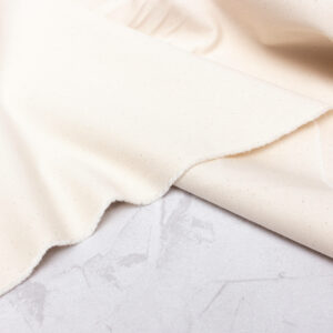 Organic Cotton Twill Fabric in Ecru with Speckles