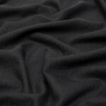 Sheer Cotton Dobby Check Fabric in Black