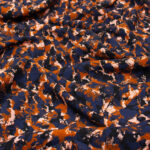 Eglantine et Zoe Viscose Fabric in Blue Granite