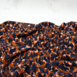 Eglantine et Zoe Viscose Fabric in Blue Granite