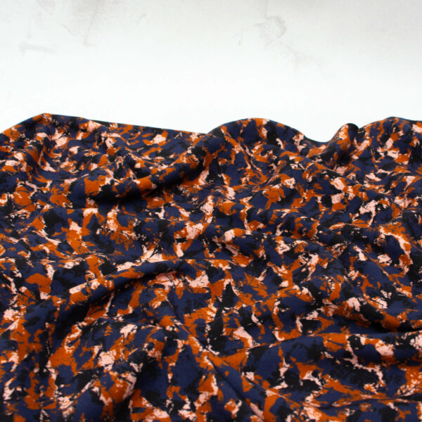 Eglantine et Zoe Viscose Fabric in Blue Granite