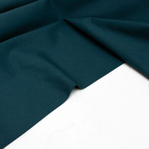 Lise Tailor Cotton Gabardine Fabric with Stretch in Dark Petrol