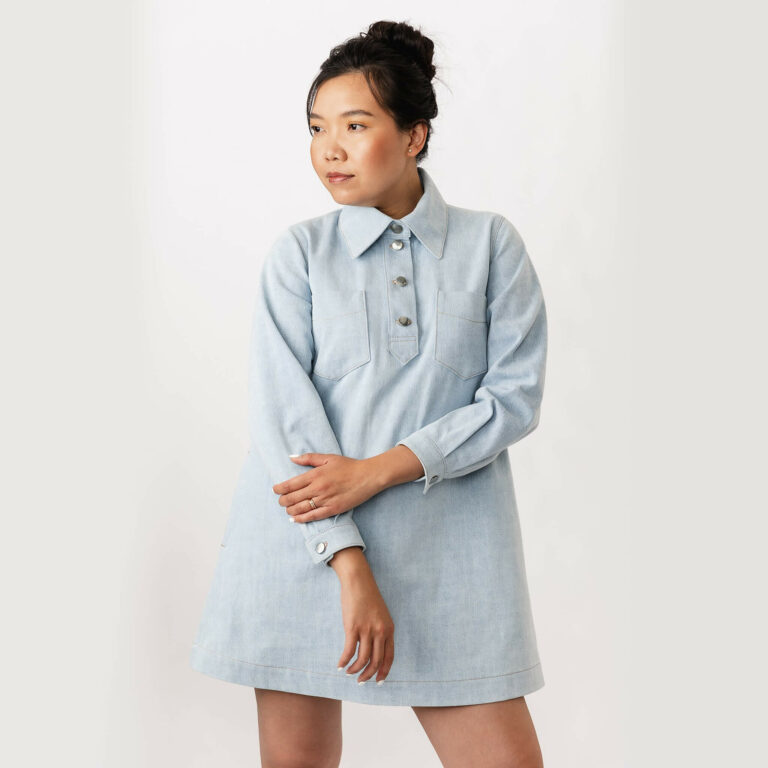 Named PDF Loviisa Denim Dress Sewing Pattern