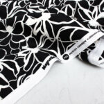 Nerida Hansen Cotton Sateen Fabric in Black Magnolia