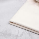 Organic Cotton Fleece Fabric in Ecru White