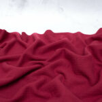 Organic Cotton Double Gauze Fabric in Claret Red