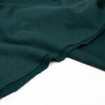 Extra Wide Organic Cotton Brushed Sweatshirt Fabric in Dark Green