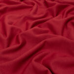 Extra Wide Organic Cotton Brushed Sweatshirt Fabric in Christmas Red