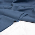 Extra Wide Organic Cotton Brushed Sweatshirt Fabric in Stormy Blue