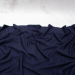 Bamboo Jersey Fabric in Dark Navy