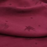 Eglantine et Zoe Streli Viscose Jacquard Fabric in Bordeaux