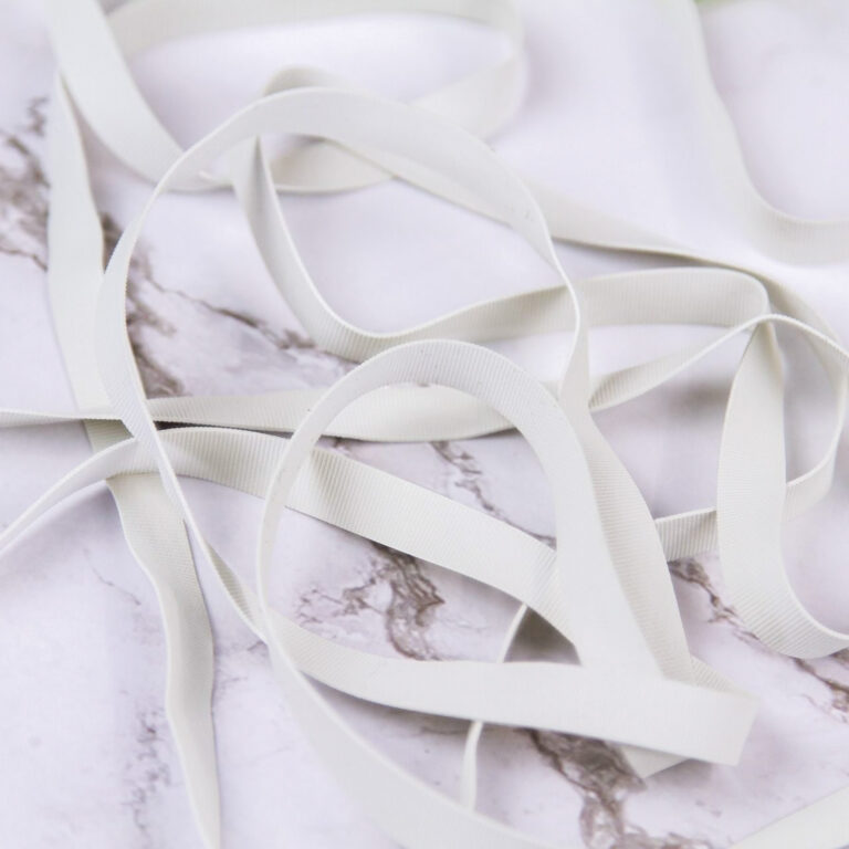 swimwear rubber elastic in white