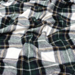 flannel fabric in tartan print