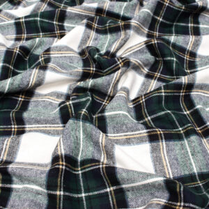 flannel fabric in tartan print