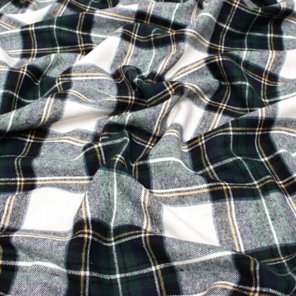 flannel fabric in tartan print