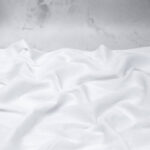 Crinkle Cotton Fabric in Bright White