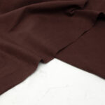 Crinkle Cotton Fabric in Espresso Brown