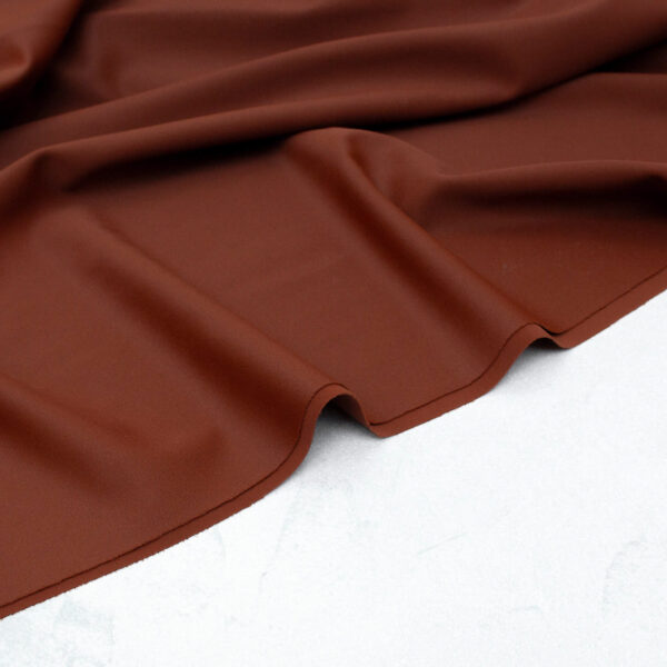 Light Econyl Swim & Sports Lycra Fabric in Toffee Brown