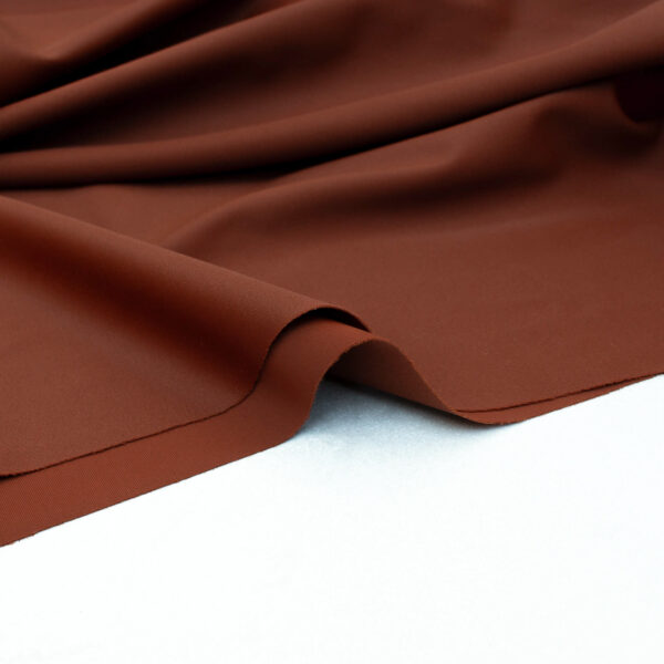 Light Econyl Swim & Sports Lycra Fabric in Toffee Brown