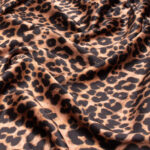 Fabric Godmother Leopard Print Ecovero Satin Fabric