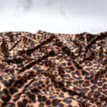 Fabric Godmother Leopard Print Ecovero Satin Fabric