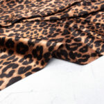 Fabric Godmother Leopard Print Ecovero Satin Fabric