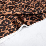 Fabric Godmother Leopard Print Ecovero Satin Fabric