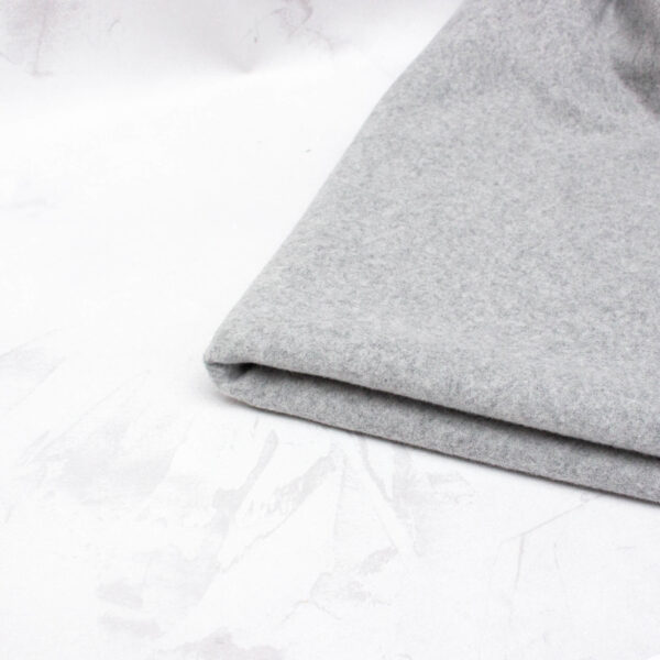 fleece fabric in light grey
