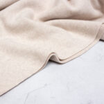 Organic Cotton Fleece Fabric in Warm Nougat
